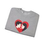 Valentine Couple Heart Crewneck Sweatshirt