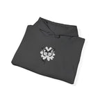 Embroidered Floral Butterfly Hoodie Monochrome Rose & Butterfly Graphic Sweatshirt
