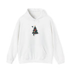 Christmas Tree Heart Hoodie — Cute Minimal Holiday Sweatshirt