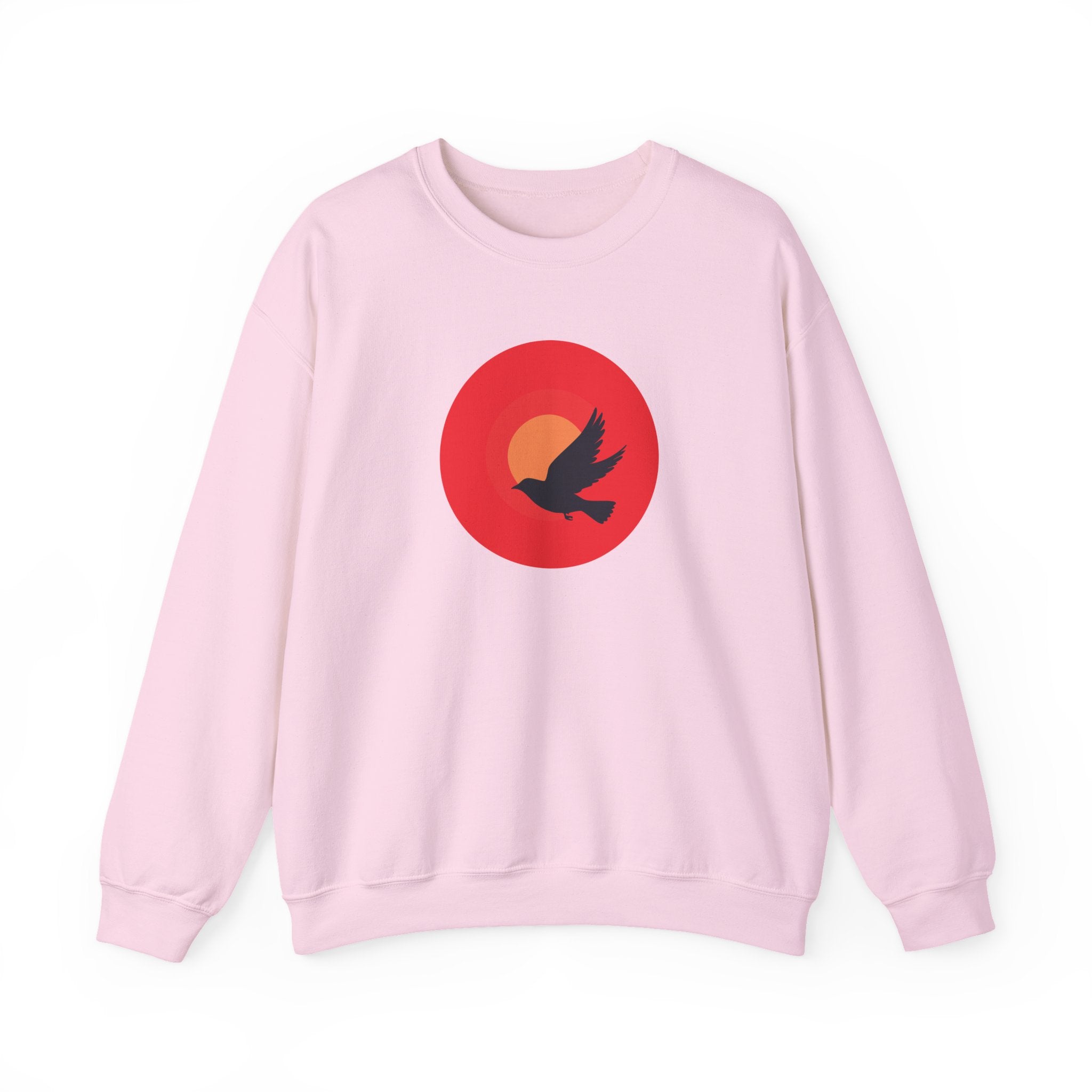Copy of Bird silhouette sunset Sweatshirt | bird circle sunrise design
