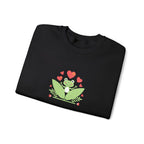 Valentine Succulent Crewneck Sweatshirt - Cute Heart Plant Graphic