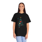 Christmas Tree Hearts T-Shirt — Cute Holiday Tree with Hearts Graphic