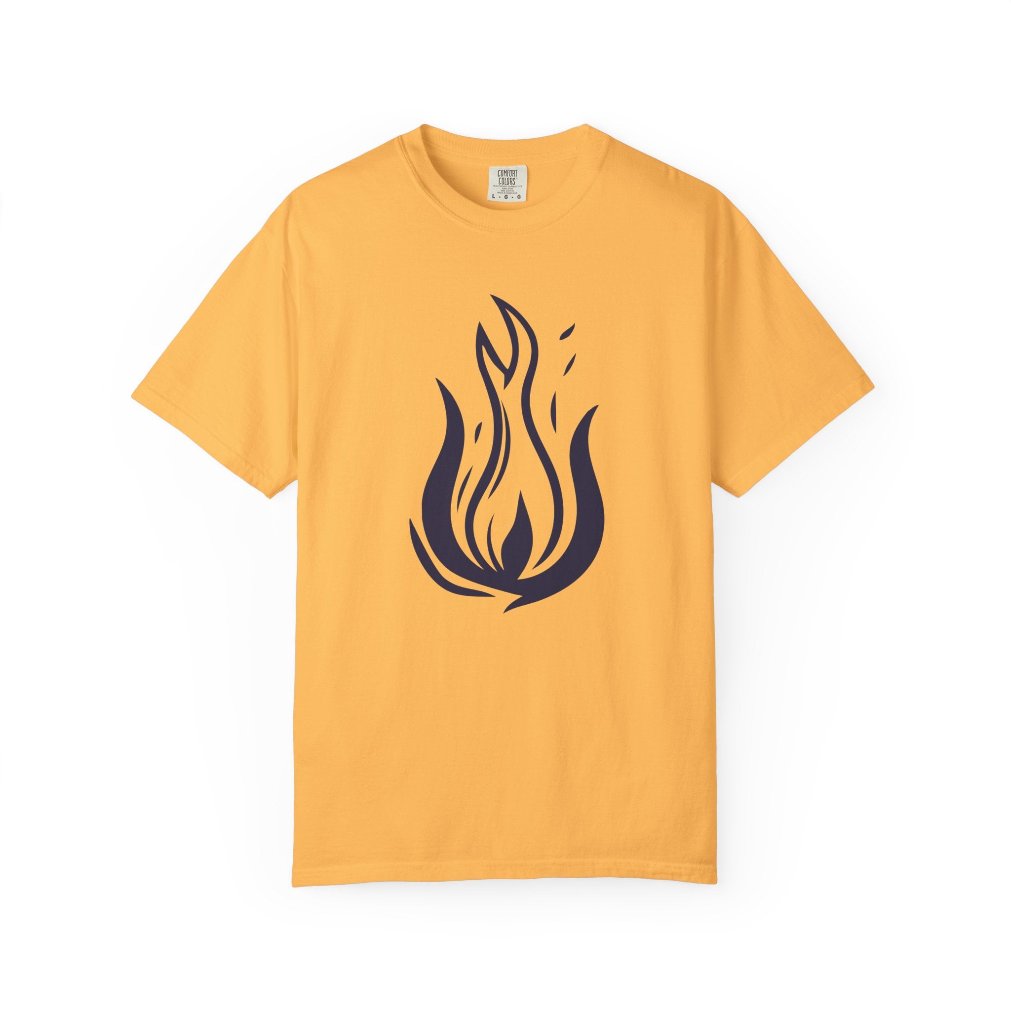 Flame Emblem T-Shirt Minimal Fire Graphic Tee