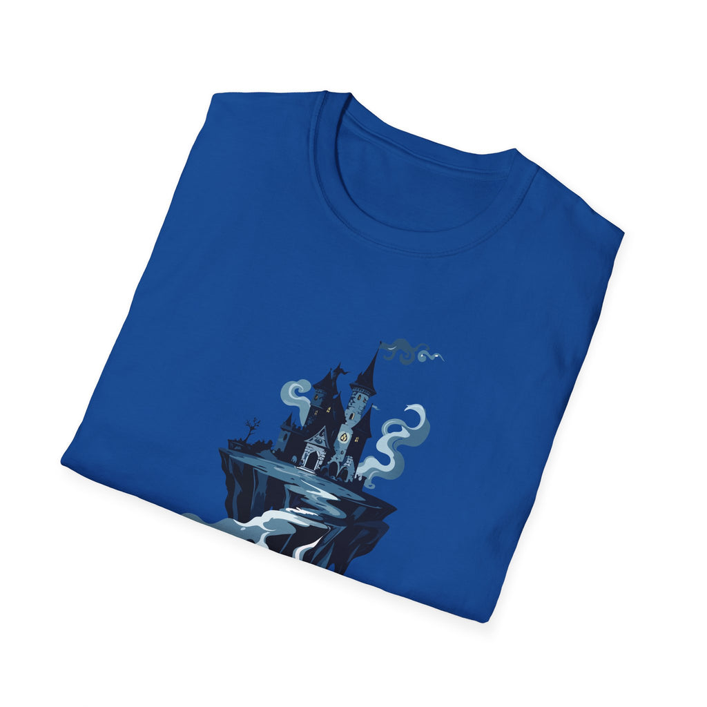 Haunted Floating Castle T-Shirt Spooky Gothic Fantasy Tee