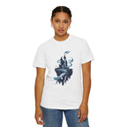 Floating Haunted Castle T‑Shirt Spooky Gothic Fantasy Tee