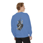 Floating Haunted Castle Sweatshirt Gothic Floating Island Crewneck