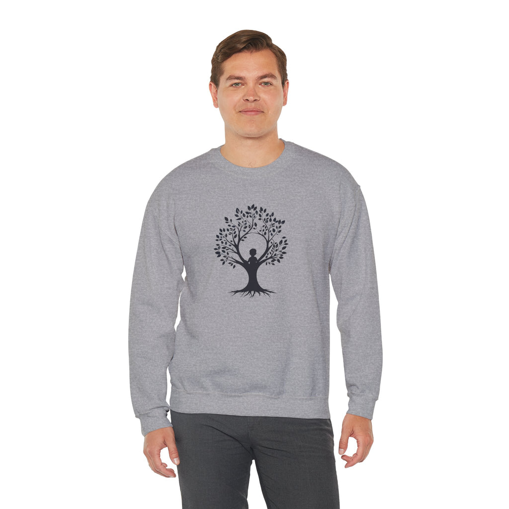 Crewneck Sweatshirt Tree of Life Yoga Silhouette