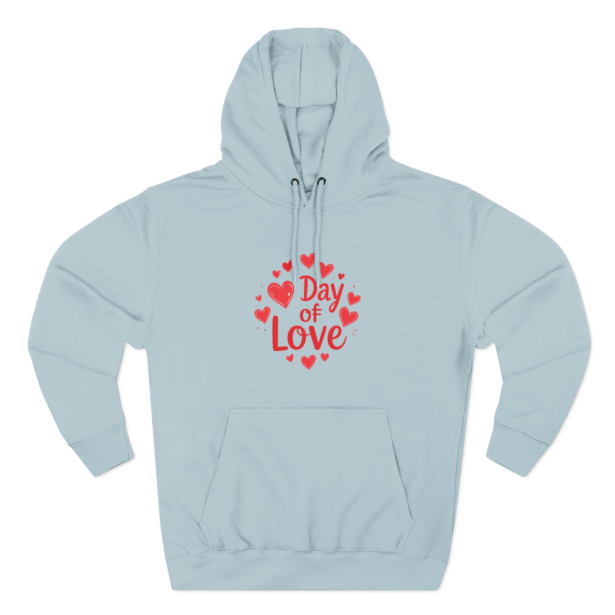 Christmas Wear-Valentine "Day of Love" Hoodie - Heart Graphic Pullover