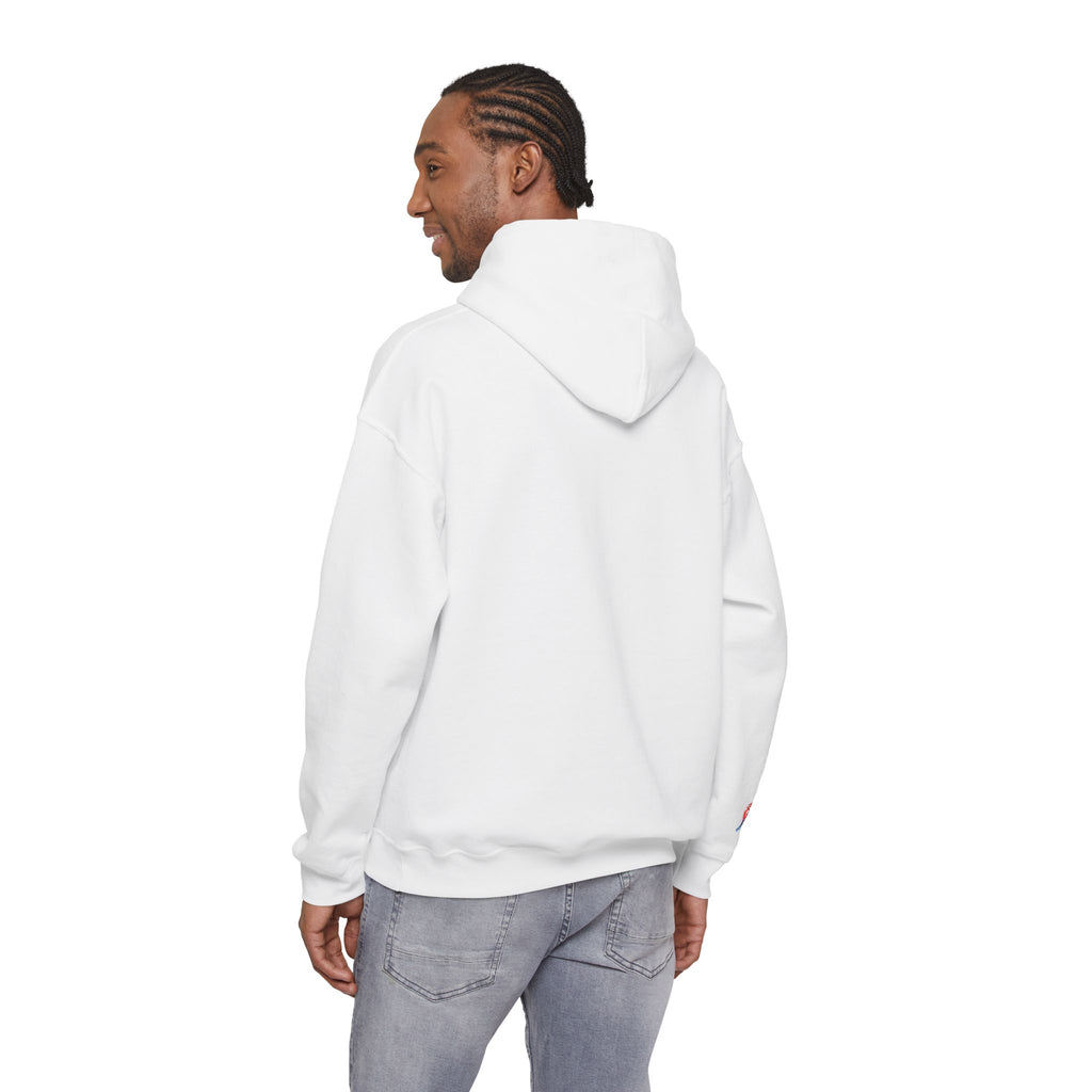 Embroidered Hoodie Patriotic Heart Portrait Graphic Hooded Sweatshirt