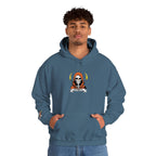 Embroidered Skull Reaper Hoodie Gothic Grim Reaper Graphic Sweatshirt