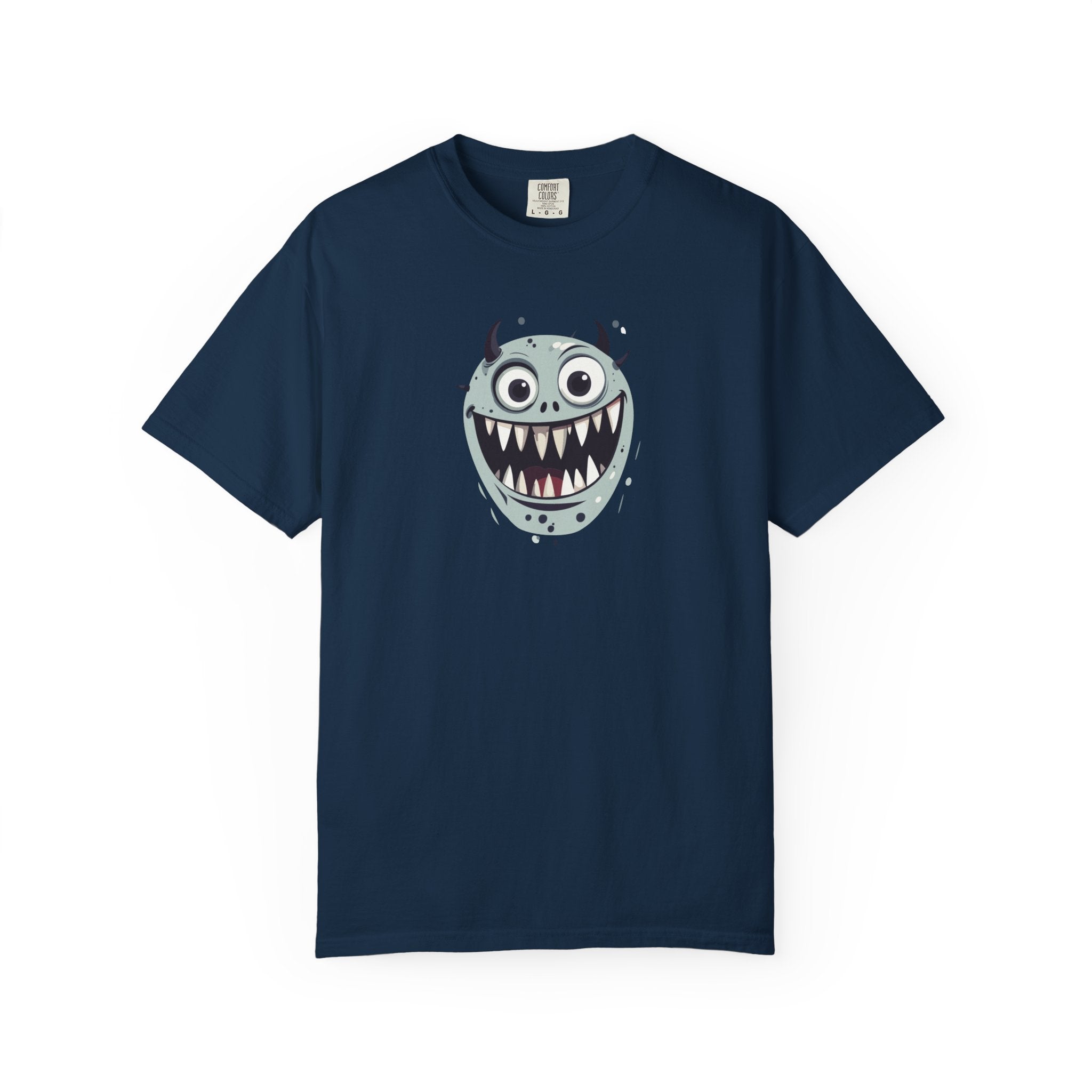 Monster Face T-Shirt Cute Scary Cartoon Graphic Tee
