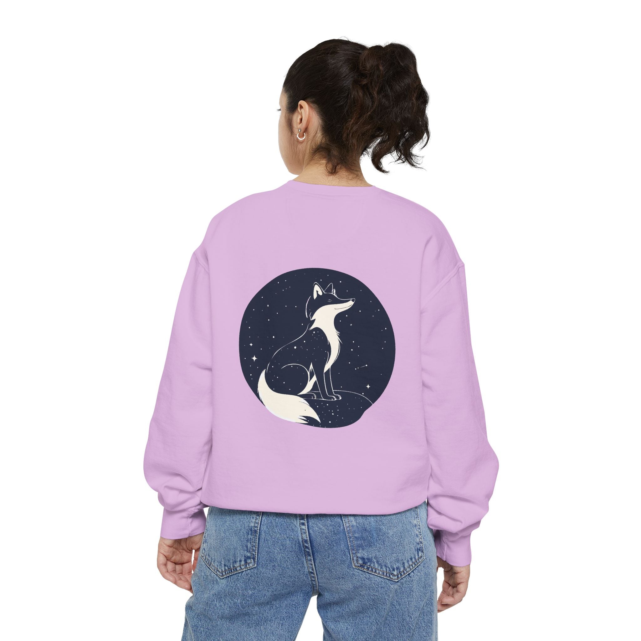 Fox Moon Sweatshirt Vintage Celestial Fox Crewneck