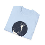 Fox Moon T‑Shirt Minimal Night Sky Fox Graphic Tee
