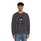 Halloween Monster Crewneck Sweatshirt Spooky Cute Monster Graphic