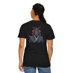 Samurai Warrior Graphic T-Shirt Retro Neon Japanese Armor Tee
