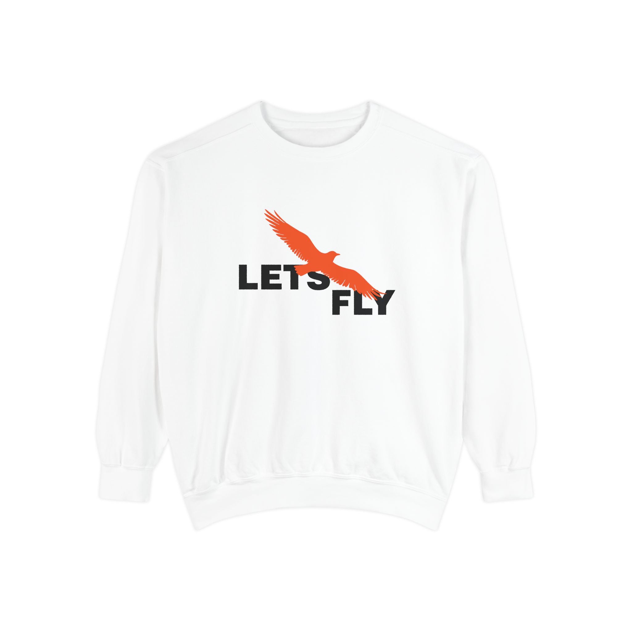 Let's Fly Sweatshirt, Graphic Bird Crewneck
