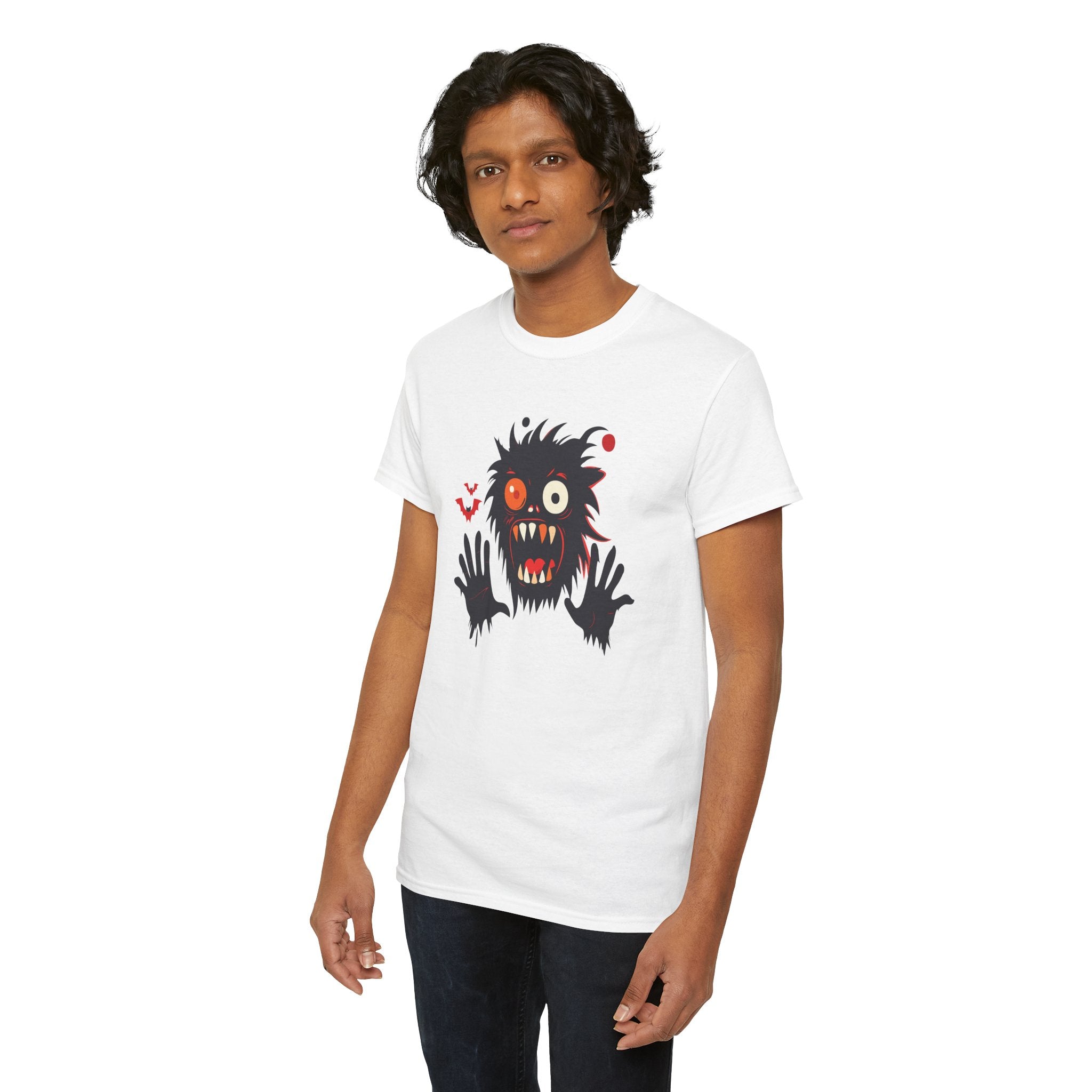 Monster Face T-Shirt Scary Creepy Graphic Tee (Halloween)