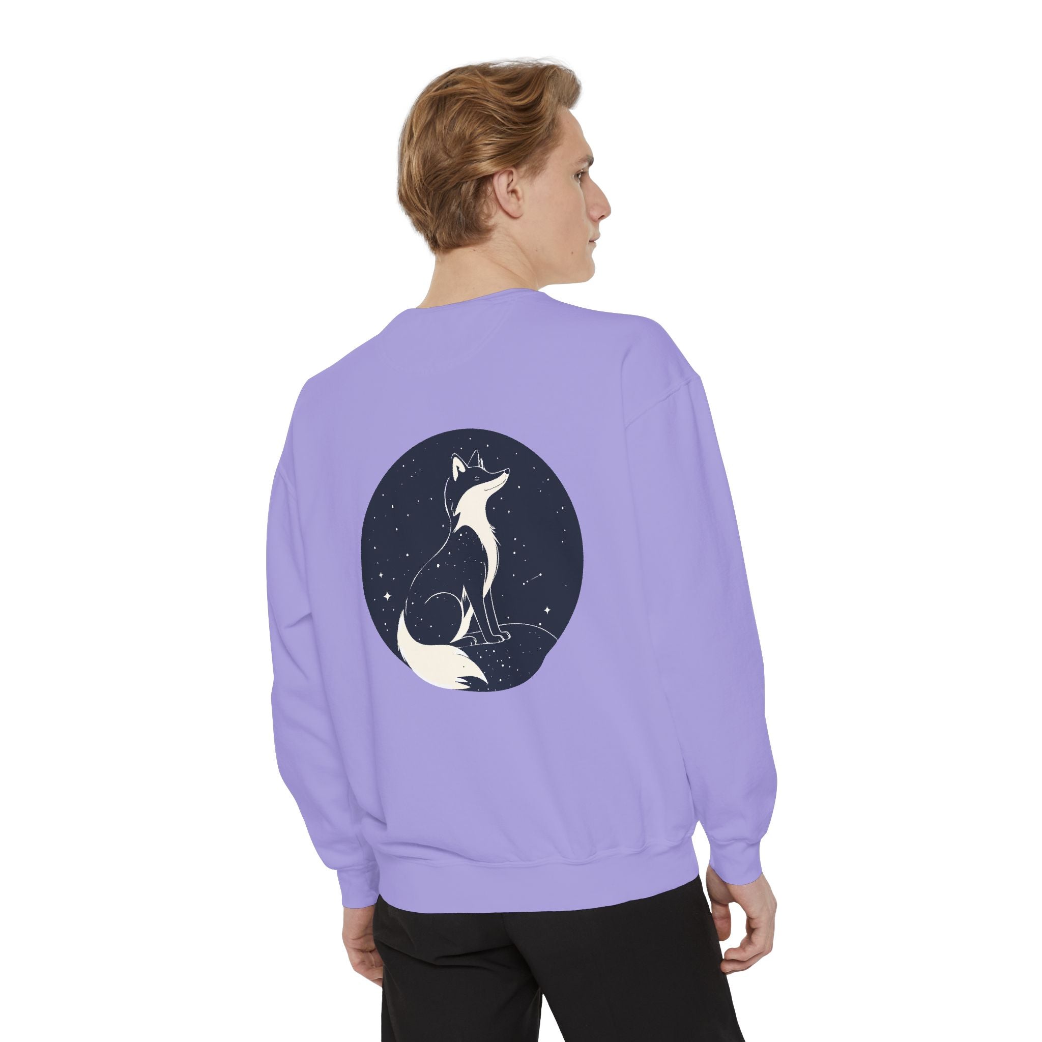 Fox Moon Sweatshirt Vintage Celestial Fox Crewneck