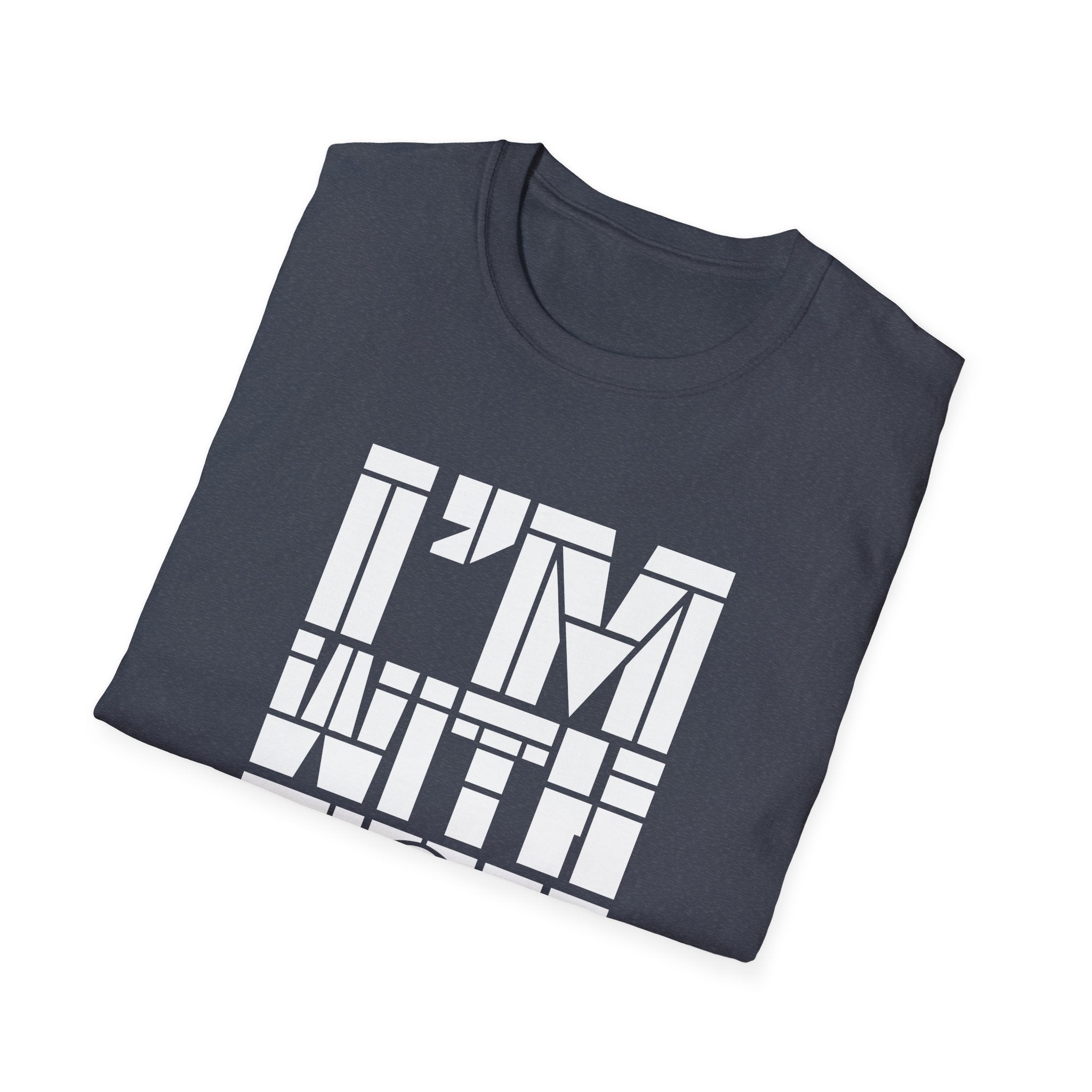 I’m With You Graphic Tee Bold Block Letter Statement T-Shirt