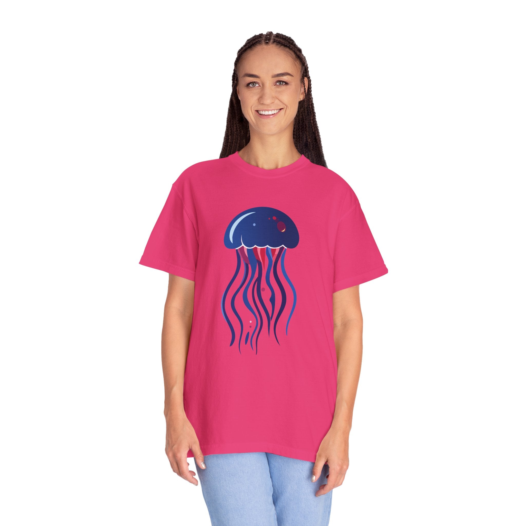 Jellyfish Graphic T-Shirt Nautical Ocean Sea Life Tee