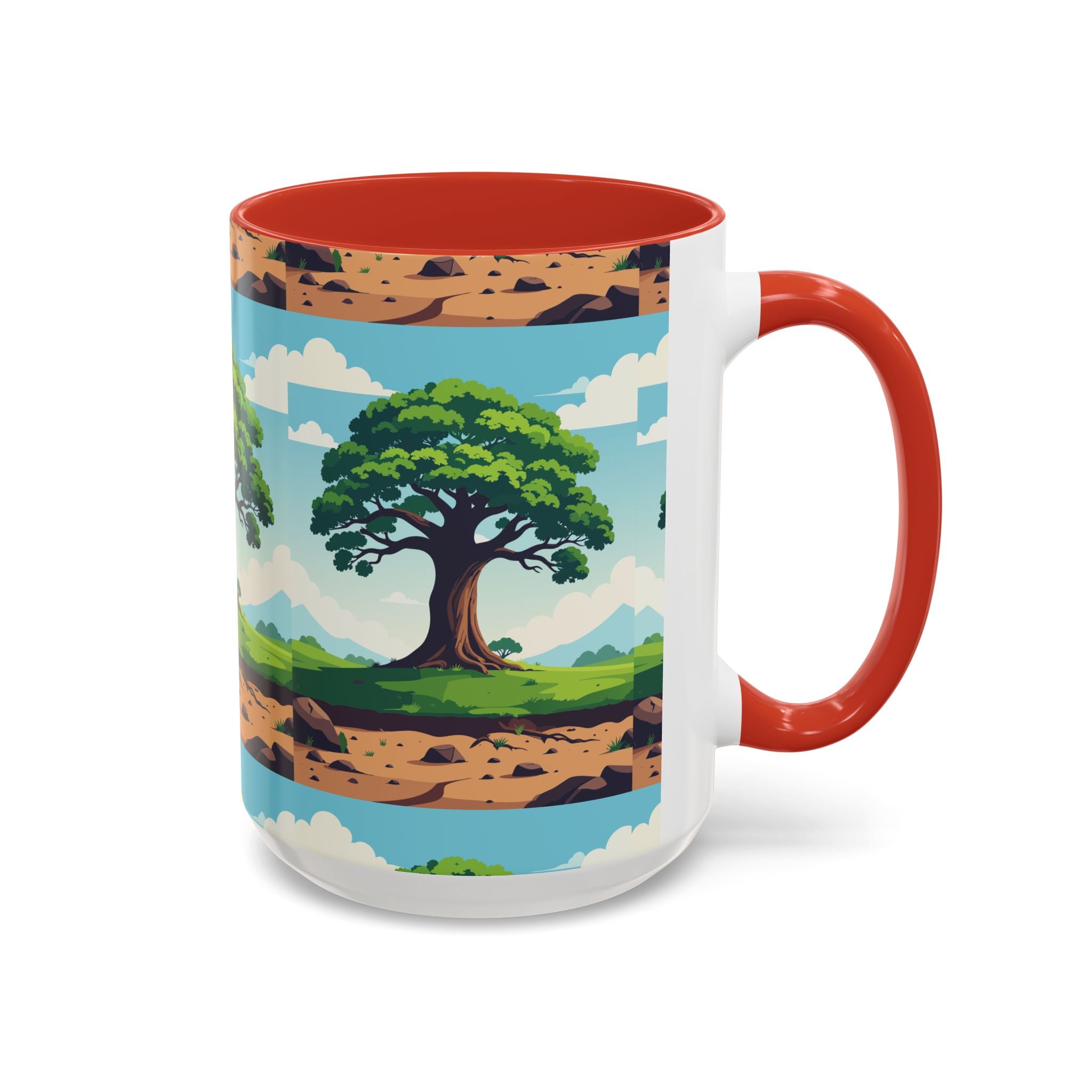 Oak Tree Scenic Accent Coffee Mug Nature Landscape 11/15oz