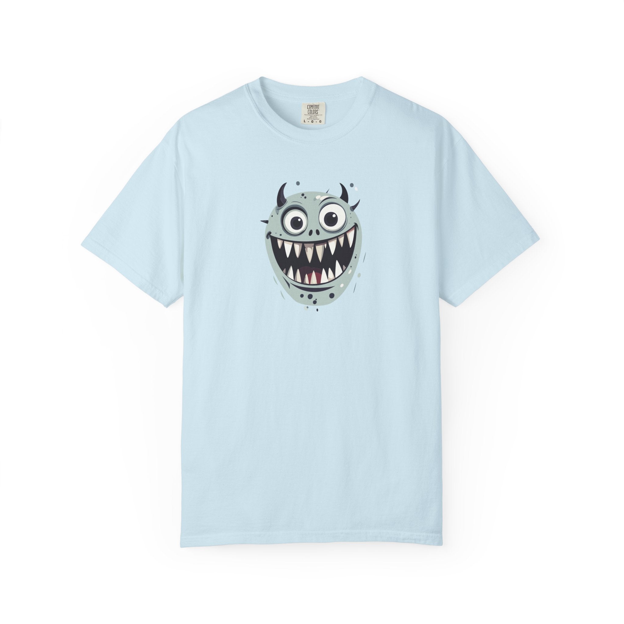 Monster Face T-Shirt Cute Scary Cartoon Graphic Tee