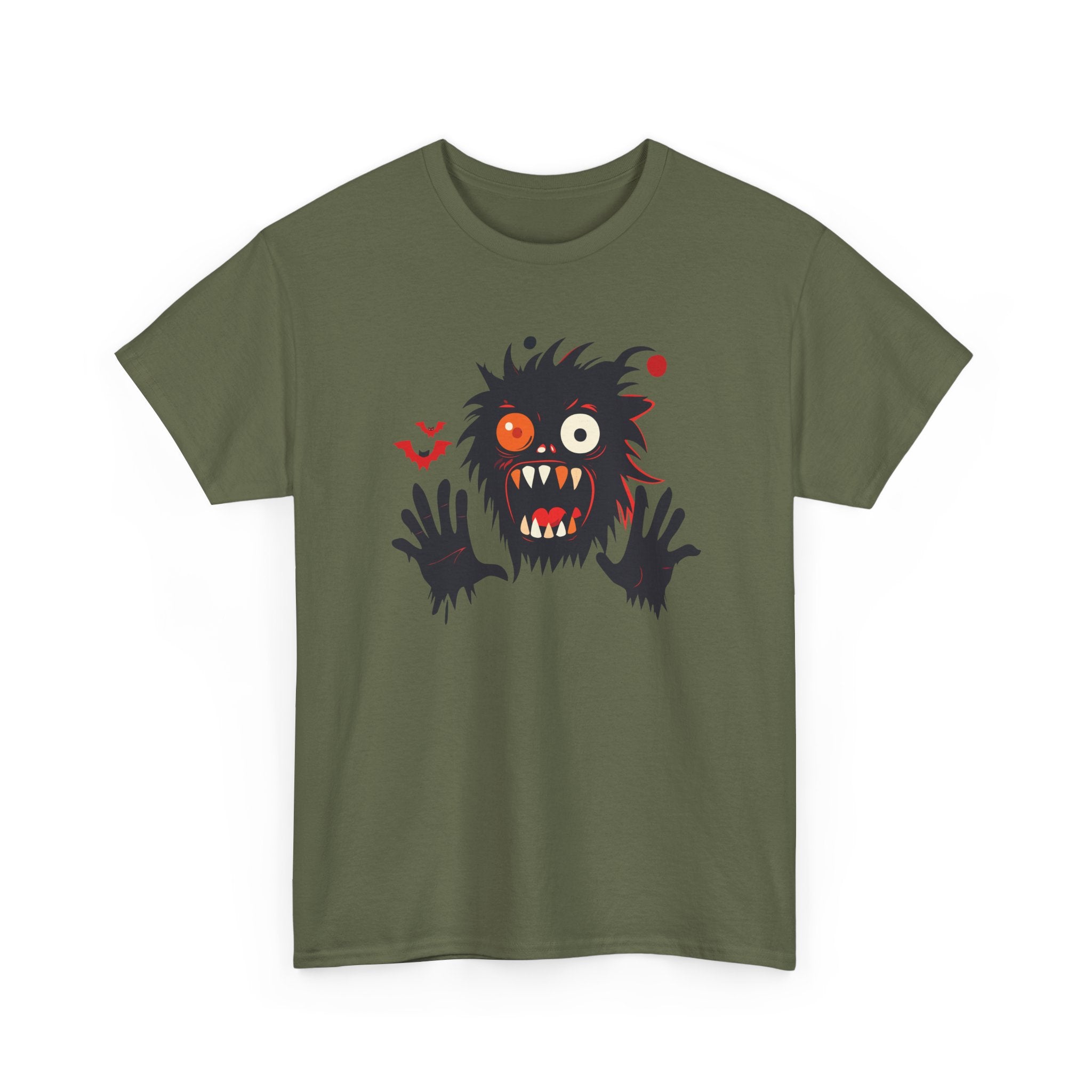 Monster Face T-Shirt Scary Creepy Graphic Tee (Halloween)