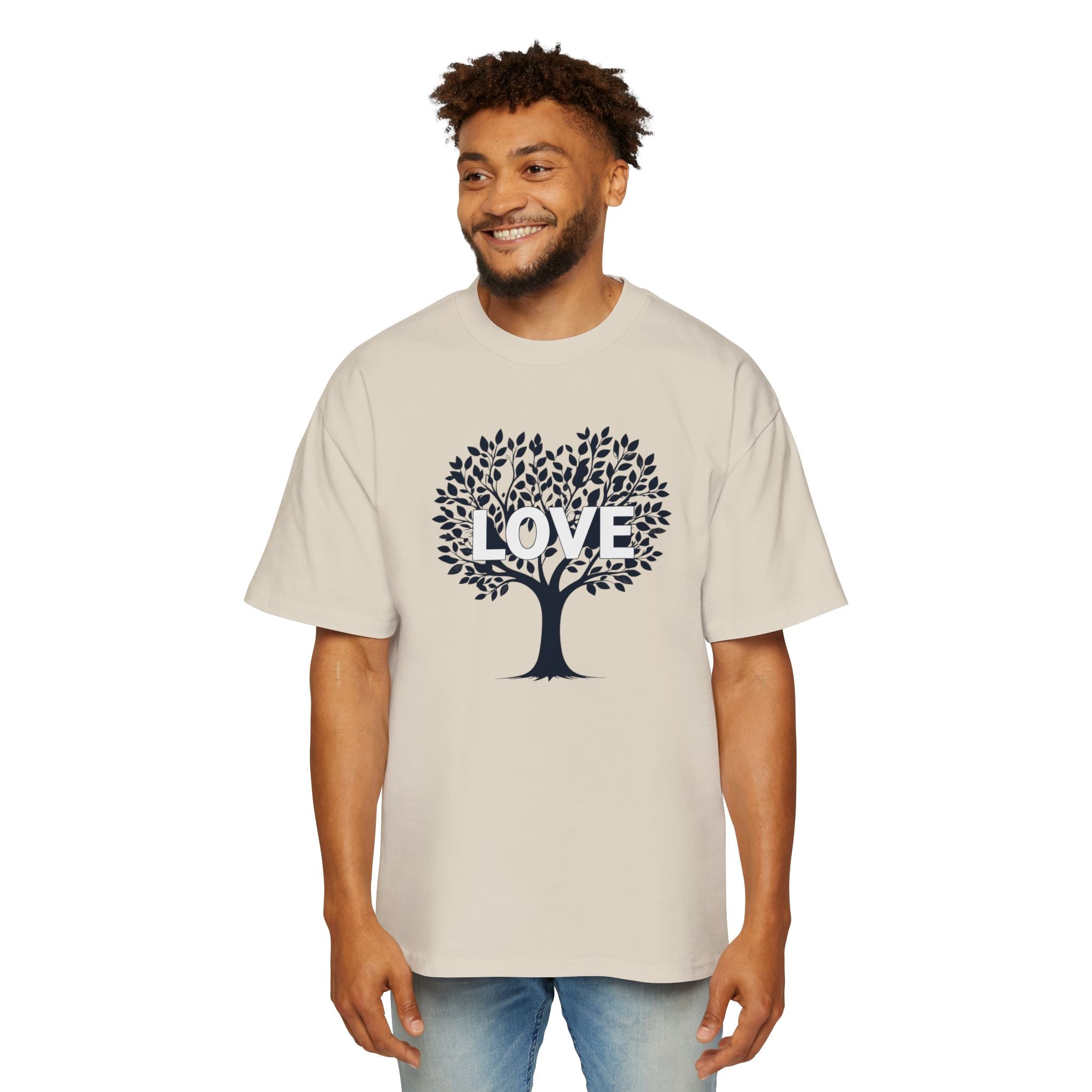 Love Tree Tee Men's Oversized Graphic T-Shirt