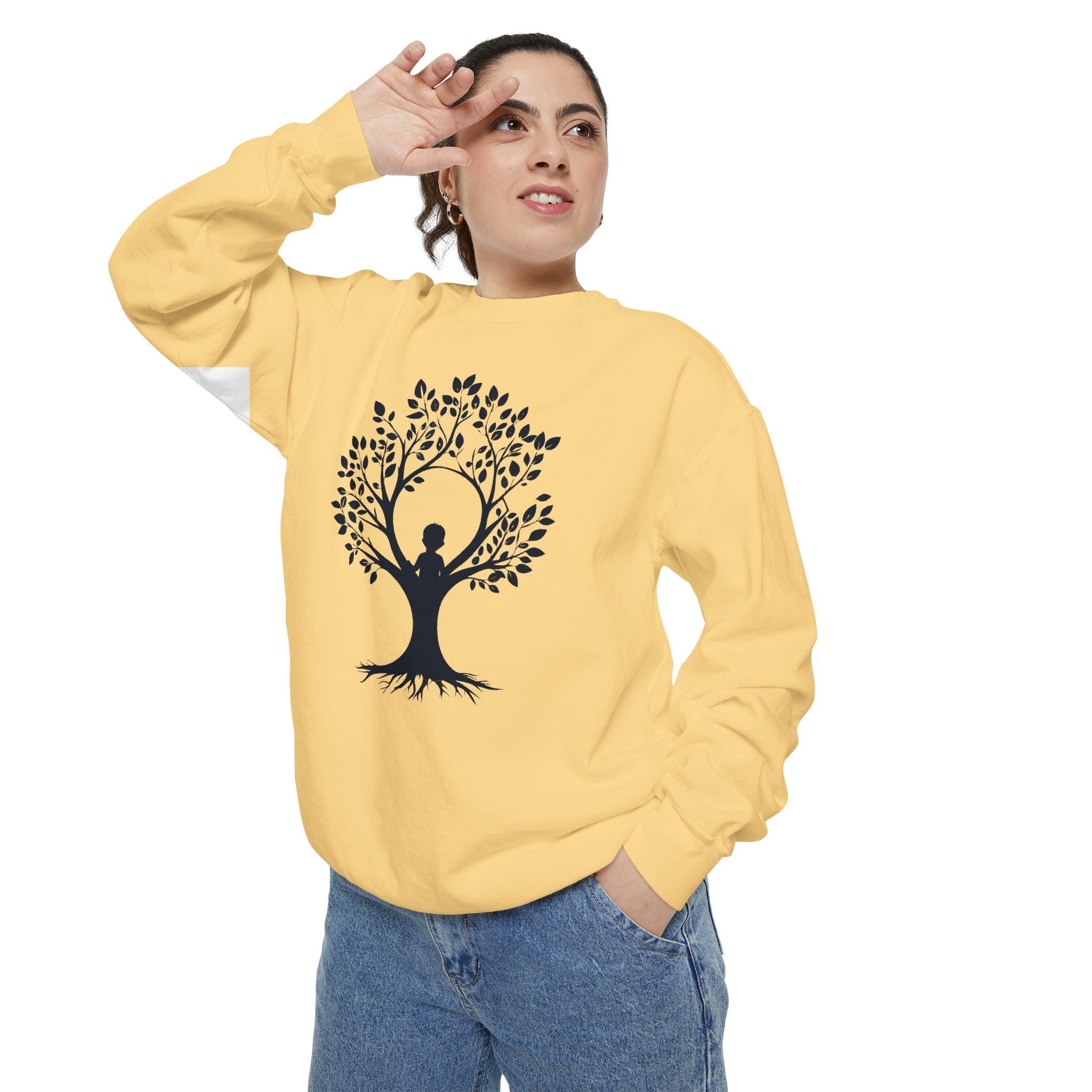 Tree of Life Sweatshirt Yoga Meditation Spiritual Crewneck