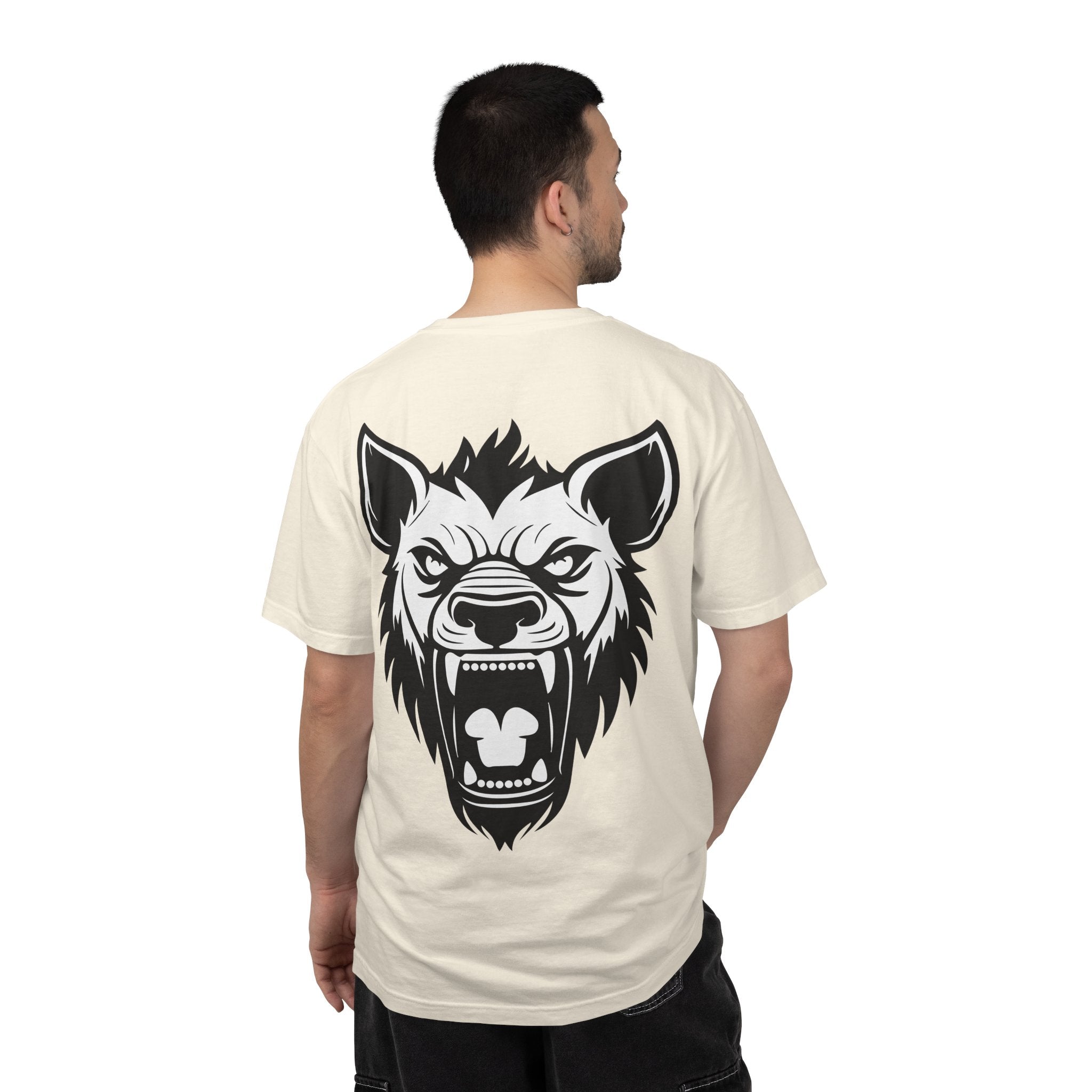 Hyena Graphic Tee Fierce Roaring Head Shirt