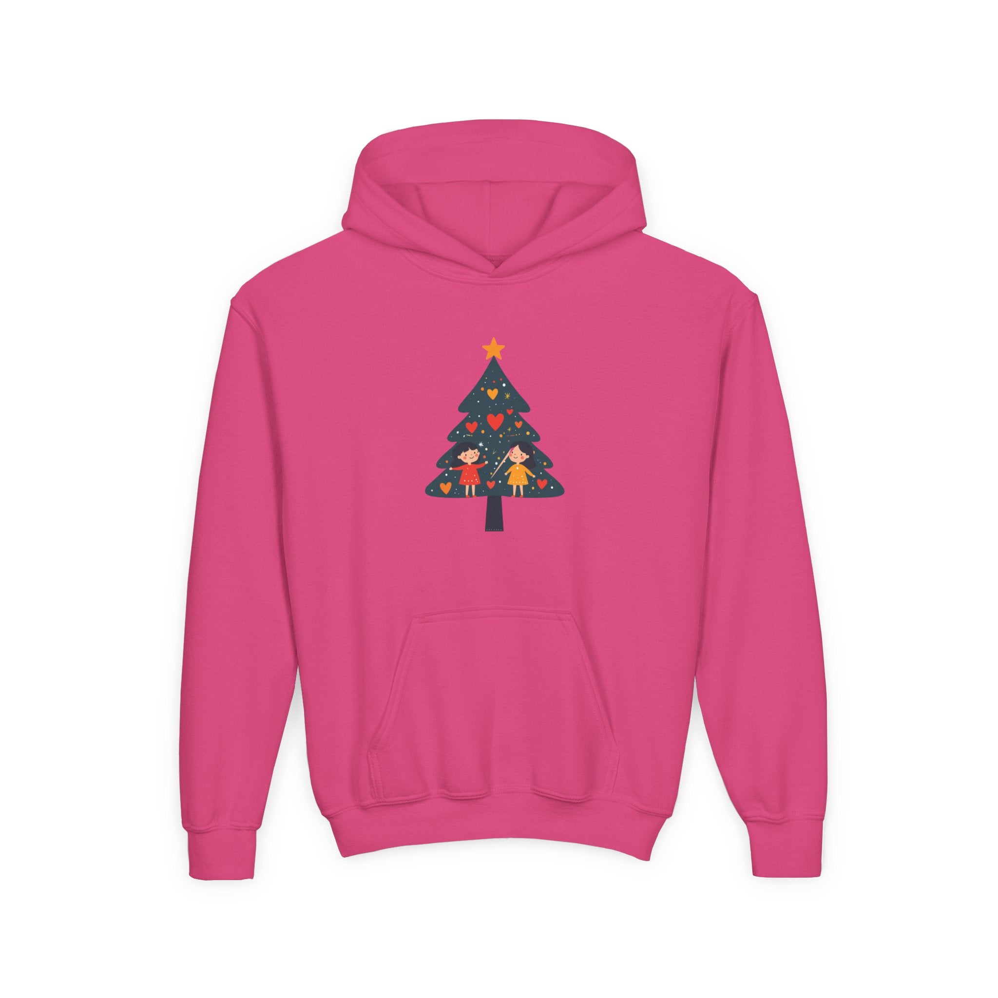 Youth Christmas Tree Hoodie – Cute Kids Holiday Tree Sweatshirt