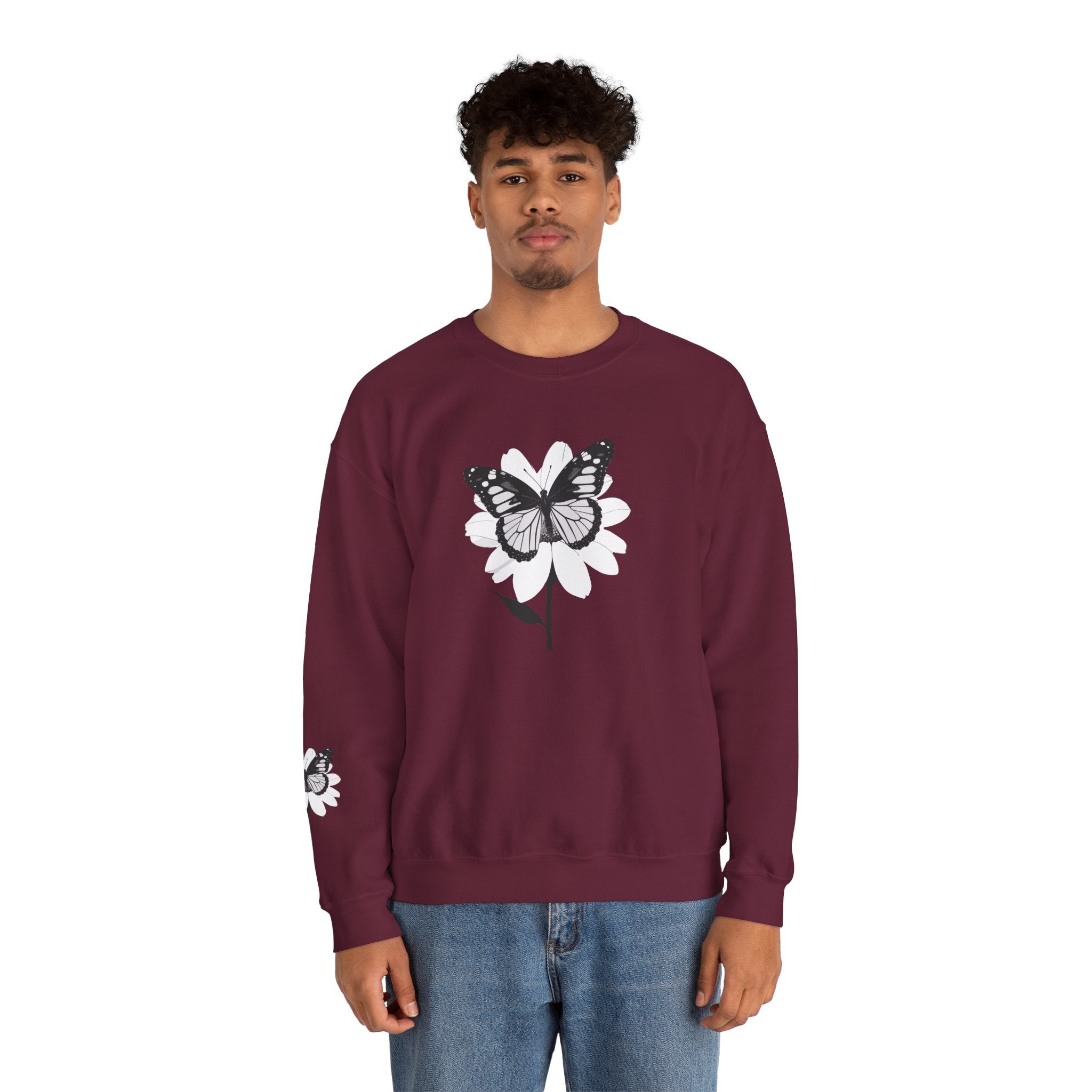 Butterfly Bloom Crewneck Sweatshirt Quiet Poise Edition