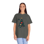 Christmas Tree Hearts T-Shirt — Cute Holiday Tree with Hearts Graphic
