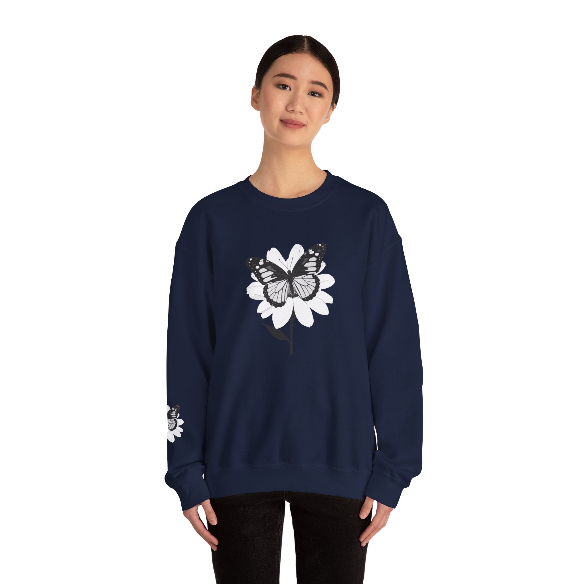 Butterfly Bloom Crewneck Sweatshirt Quiet Poise Edition