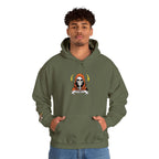 Embroidered Skull Reaper Hoodie Gothic Grim Reaper Graphic Sweatshirt