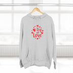 Christmas Wear-Valentine "Day of Love" Hoodie - Heart Graphic Pullover