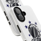 Astronaut Biker Tough Phone Case Retro Space Helmet Rider with Stars