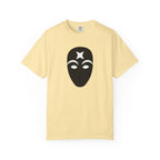 Masked Star Tee  Minimalist Black Mask Graphic T-Shirt