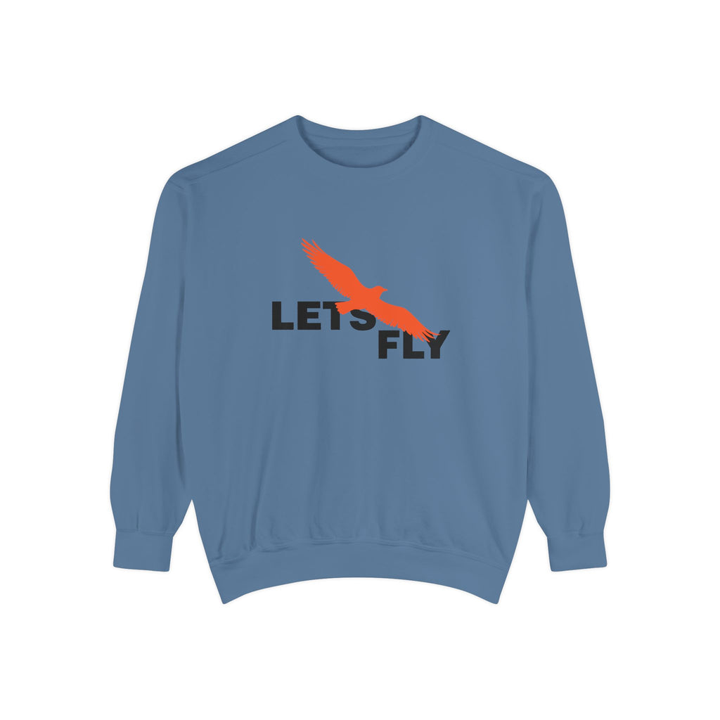 Let's Fly Sweatshirt, Graphic Bird Crewneck