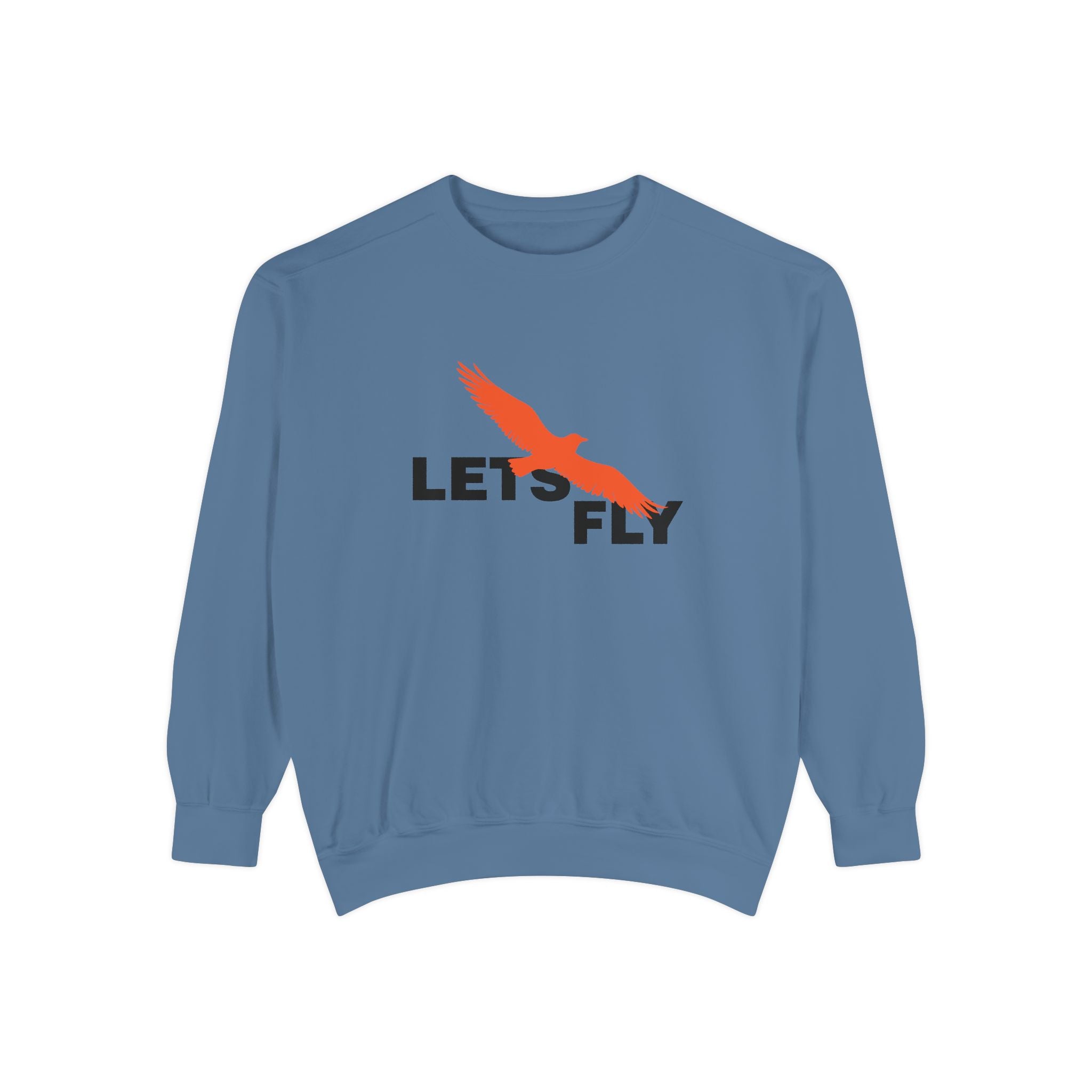 Let's Fly Sweatshirt, Graphic Bird Crewneck