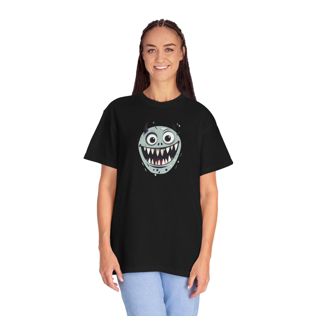 Monster Face T-Shirt Cute Scary Cartoon Graphic Tee