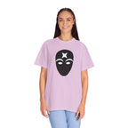 Masked Star Tee  Minimalist Black Mask Graphic T-Shirt