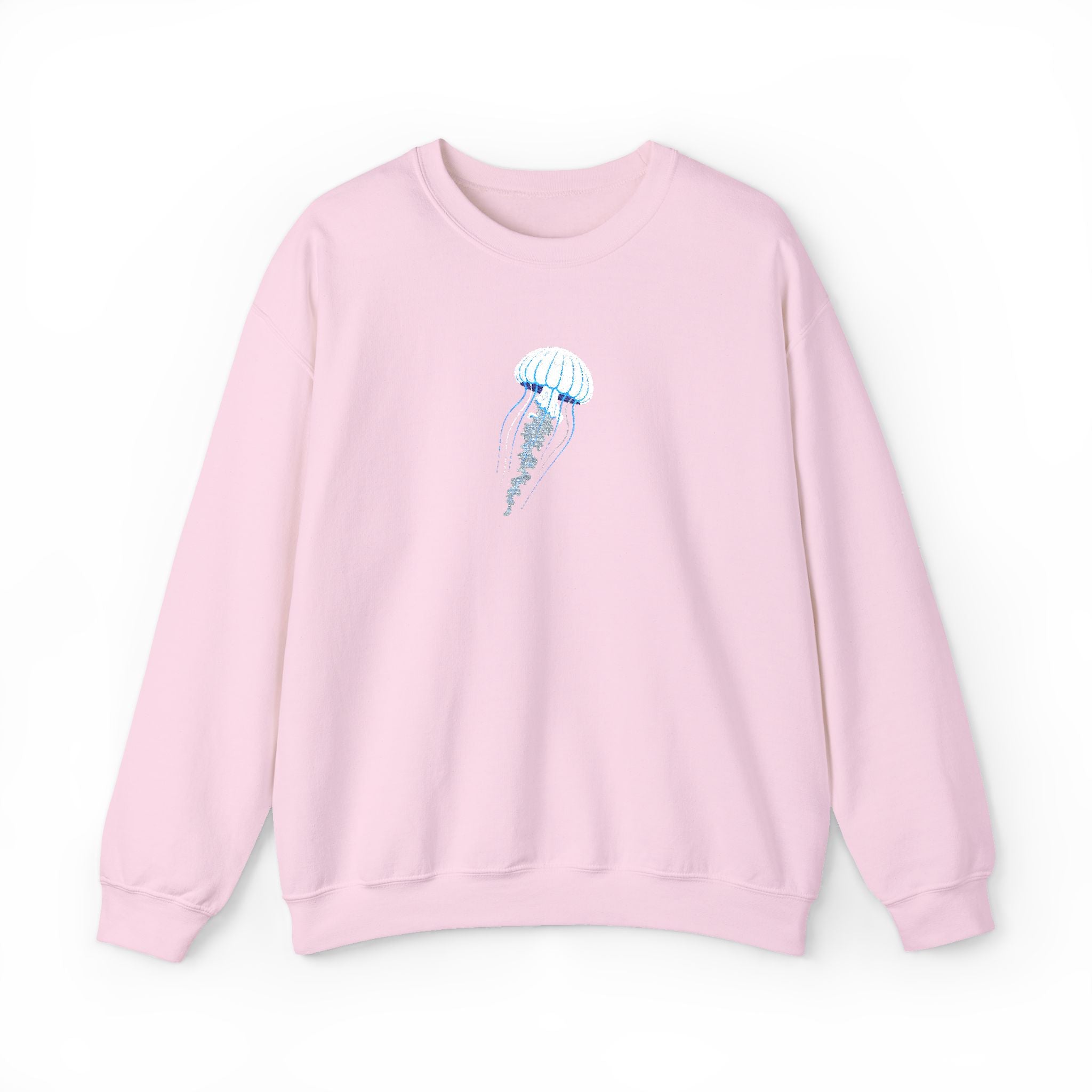 Ice Cream Cone Crewneck Sweatshirt Minimal Blue Drip Design