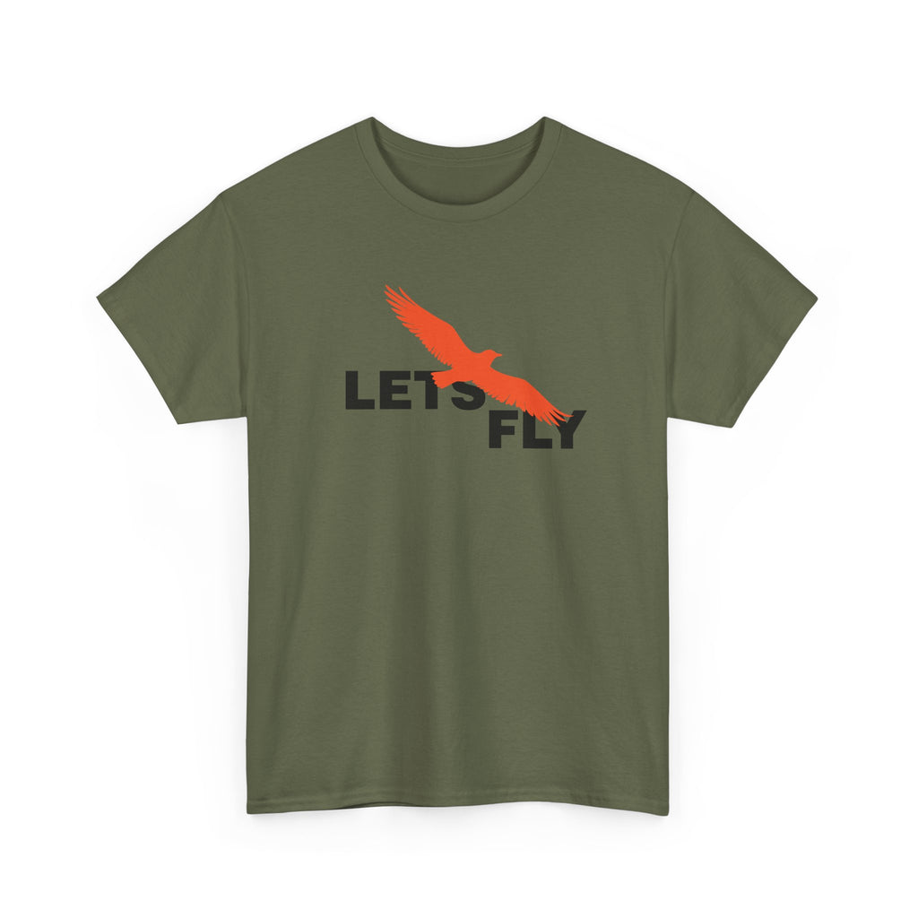 Lets Fly T-Shirt — Minimal Bird Graphic Tee