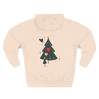 Christmas Tree Heart Hoodie – Cute Minimal Holiday Fleece Hoodie
