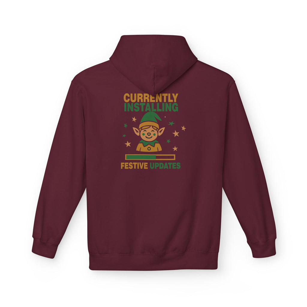 Holiday Hoodie "Currently Installing Festive Updates" Gingerbread Sweatshirt