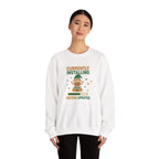 Crewneck Sweatshirt Currently Installing Festive Updates Elf Holiday Graphic