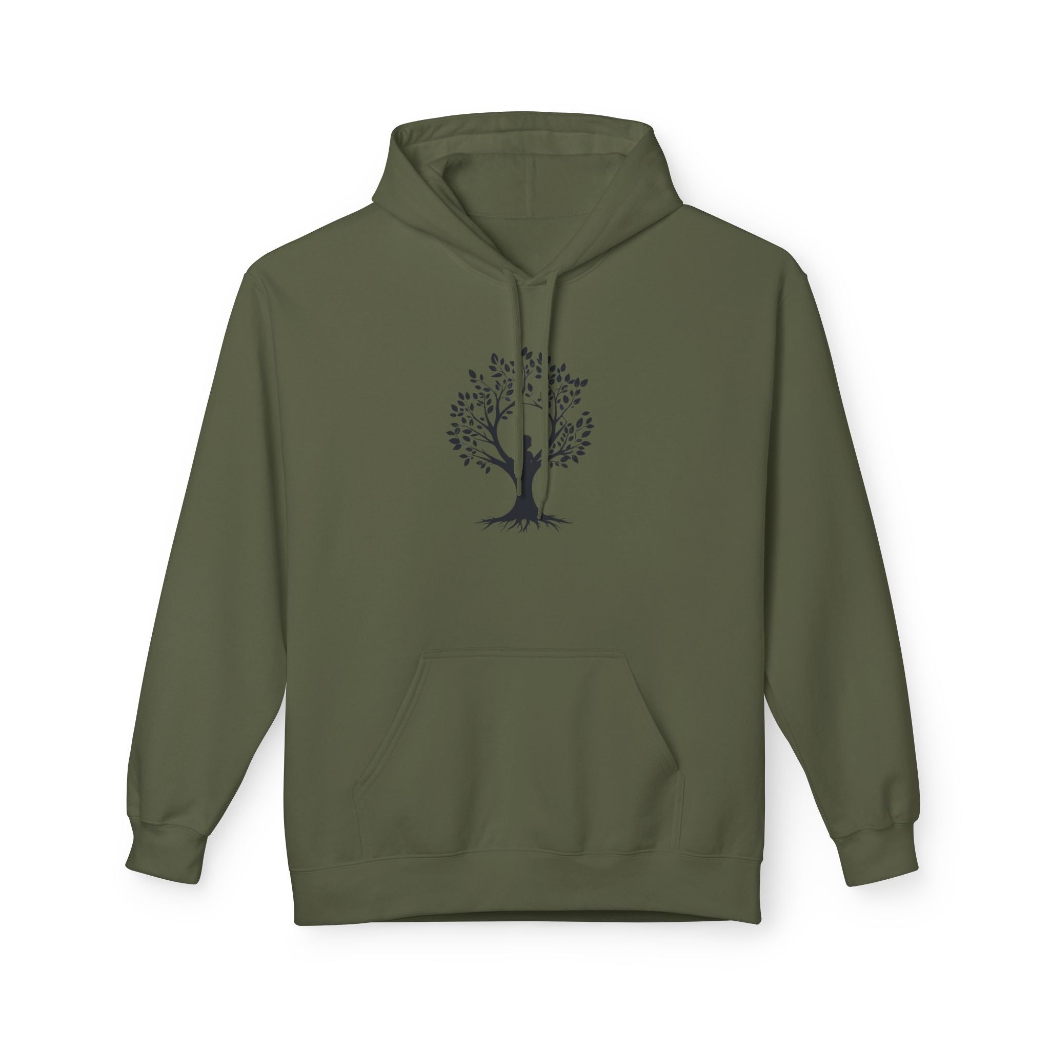 Tree of Life Hoodie Minimal Botanical Graphic Pullover