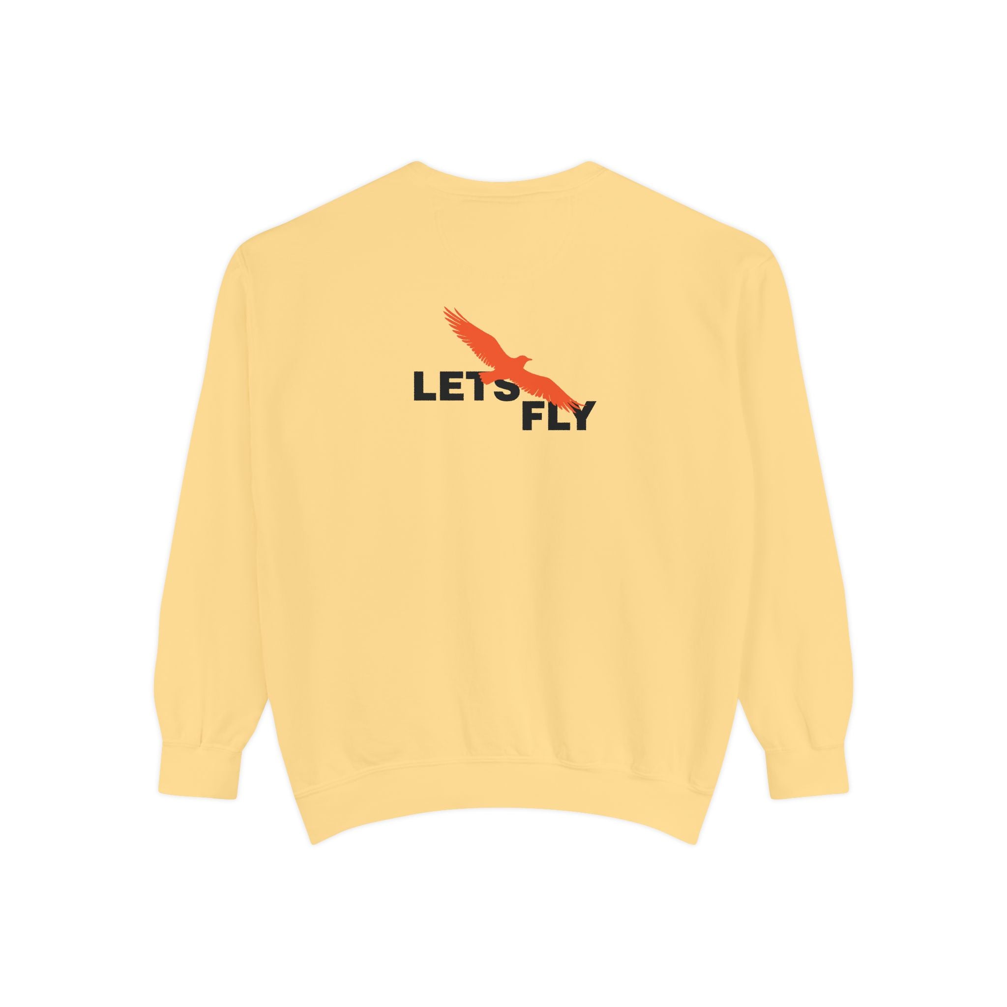 Let's Fly Sweatshirt — Graphic Bird Crewneck for Adventure Lovers