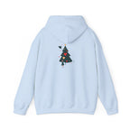 Christmas Tree Heart Hoodie — Cute Minimal Holiday Sweatshirt